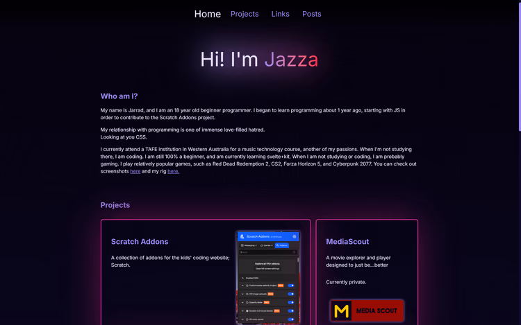 Jazza's Website